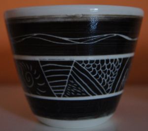 Tasses décor semi dirigé